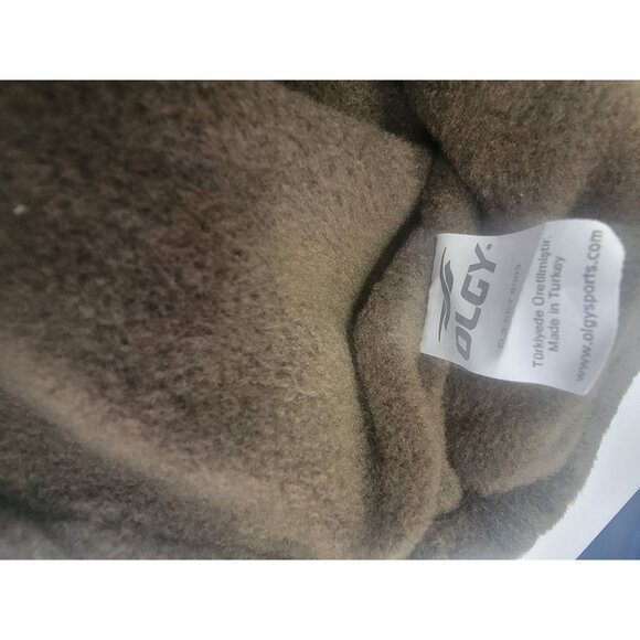 Olgy Green Knit Beanie & Scarf Set With Fleece Lining For Cold Weather Comfort - Picture 5 of 8